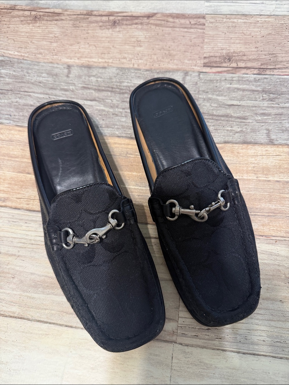 Women’s Coach Willow Black Slip-On Horsebit Loafers 6.5